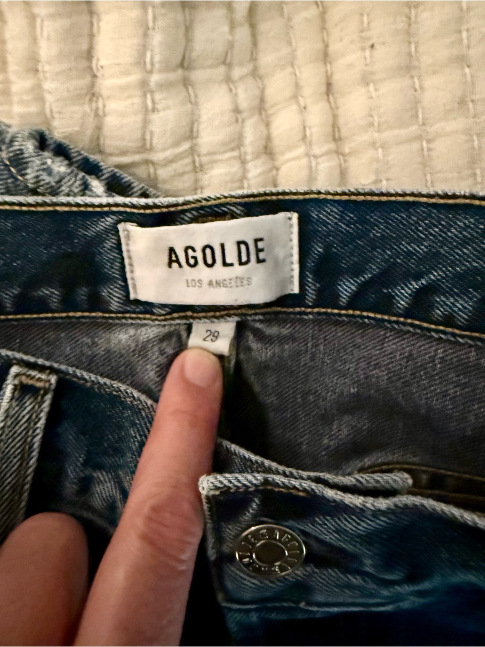 Agolde 90s Pinch Waist Jeans Size 29 - Picture 5 of 6